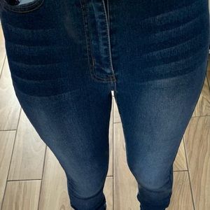 Dark denim jeans